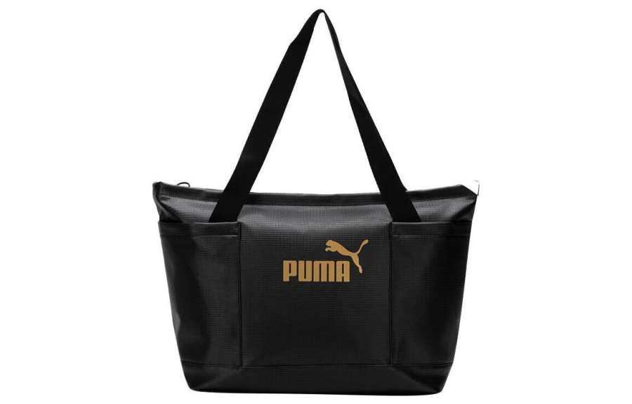 PUMA Artificial Leather Tote Bag, Shopping Bag, Shoulder Bag, Handbag Women's Black