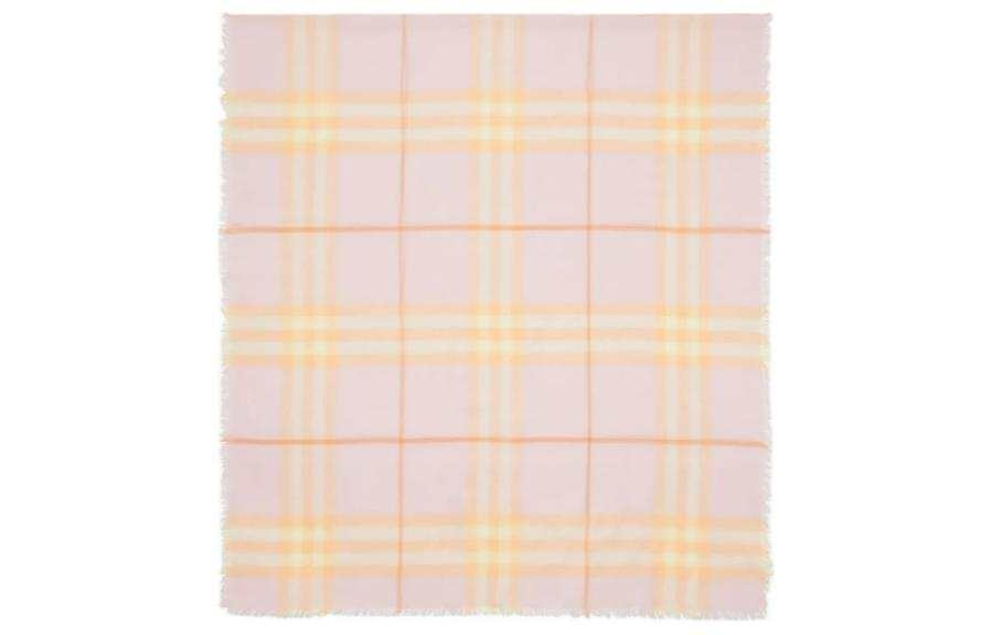 Burberry Wool Knit Scarves Women's Pink