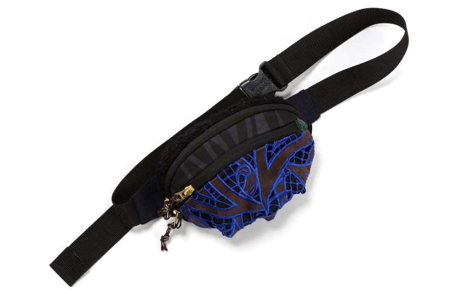 Sacai Cotton Fanny Pack, Shoulder Bag Mini Women's Brown