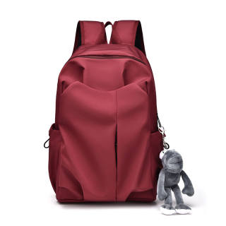 GEERDUN Abrasion Resistant Fabric Backpack Unisex Black/Red/White/Gray