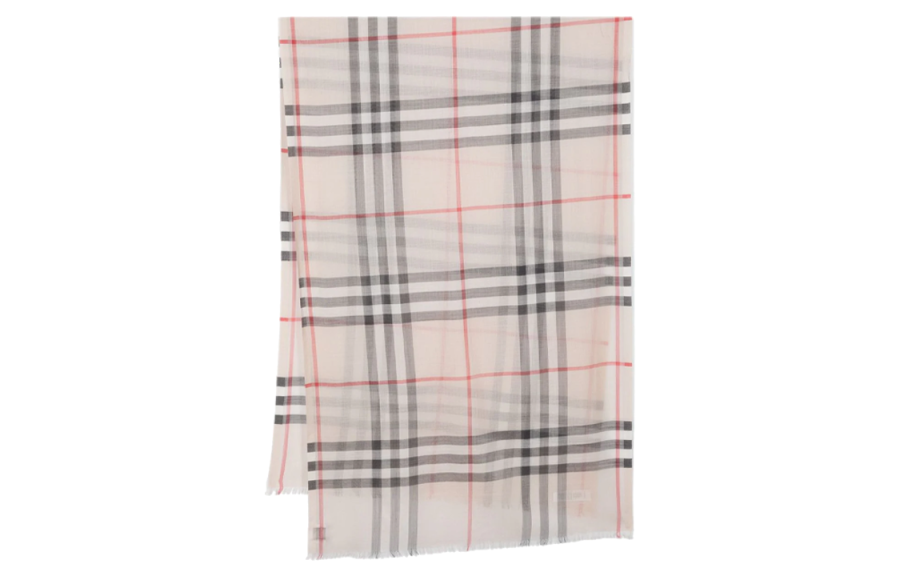 Burberry Wool And Silk Knit Scarves Women's Beige