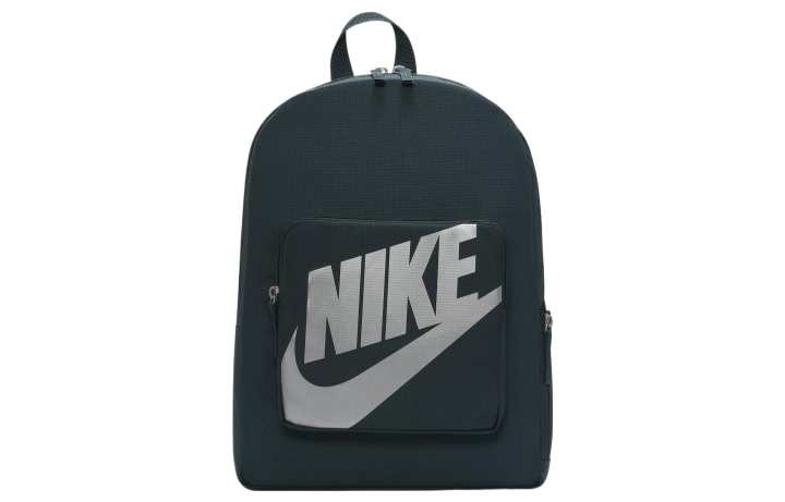 Nike Nike Polyester Backpack Regular Men's Dark Jungle & Metallic Silver