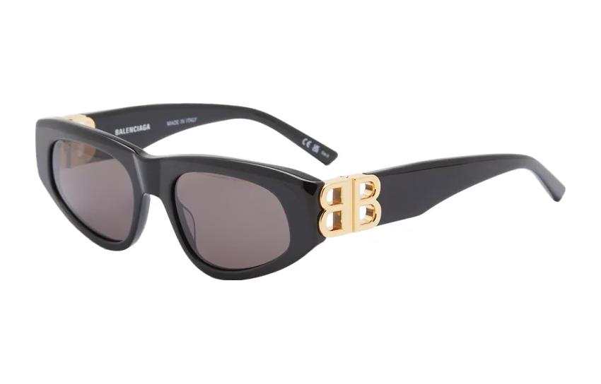 Balenciaga Irregular Shape Sunglasses Men's Black