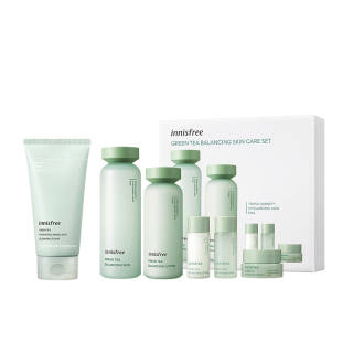 Innisfree YUESHIFENGYIN Green Tea Balance Moisturizing Water Lotion Set Hydrating Oil Control Repairing Hydrating 6 Piece Set