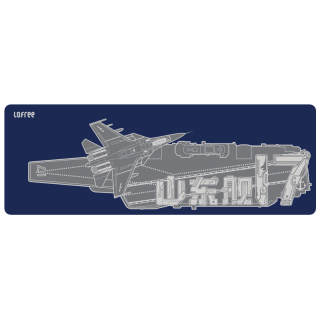 LOFREE Large Keyboard Desk Pad Office Computer Pad Gaming Esports Shandong Aircraft Cultural Creativity Mouse Pads