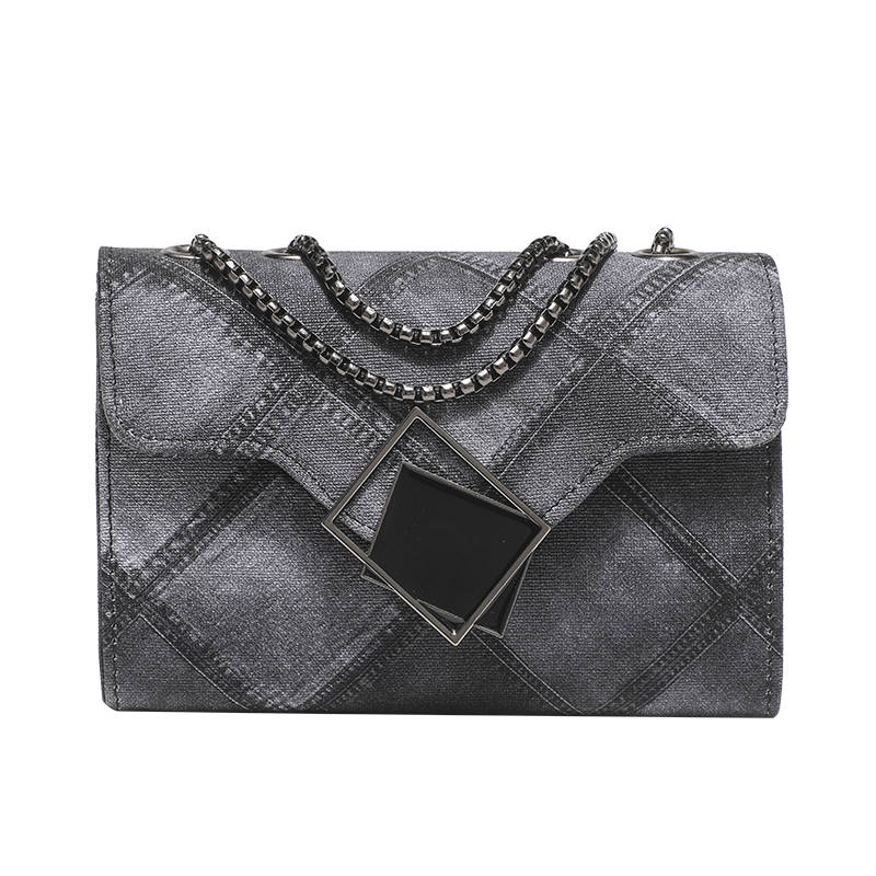 OUZIHUANG Pu Shoulder Bag, Crossbody Bag Regular Women's Gray