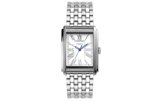 FOSSIL Wrist Watches Quartz Movement Stainless Steel Strap 30mm White Dial Men's Watches ['50', 149262]m Waterproof