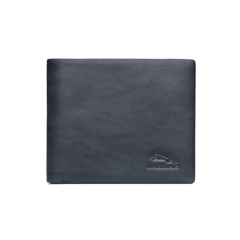 JAGUAR Cow Leather Wallet Men's Gray