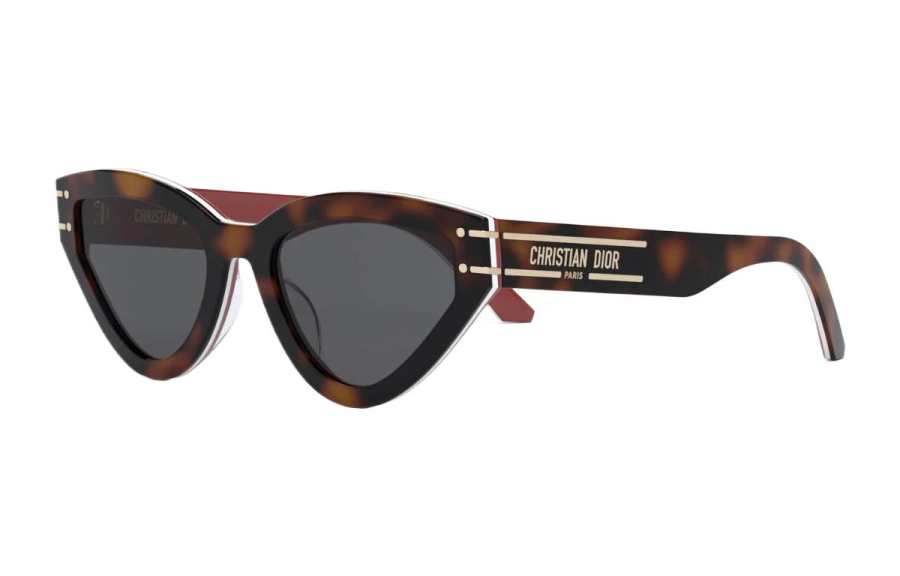 DIOR DIOR Irregular Shape Sunglasses Women's Brown