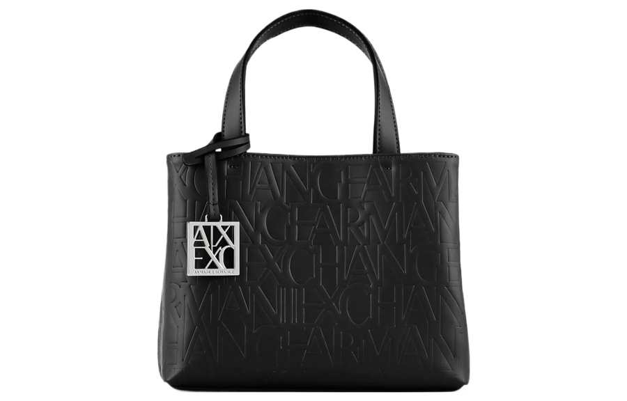 ARMANI EXCHANGE ARMANI EXCHANGEAE Polyester Tote Bag, Shopping Bag, Shoulder Bag, Crossbody Bag, Handbag Small Women's Black
