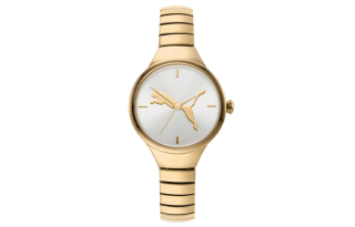 PUMA Contour Series Wrist Watches Quartz Movement Stainless Steel Strap 28mm White Dial Women's Watch