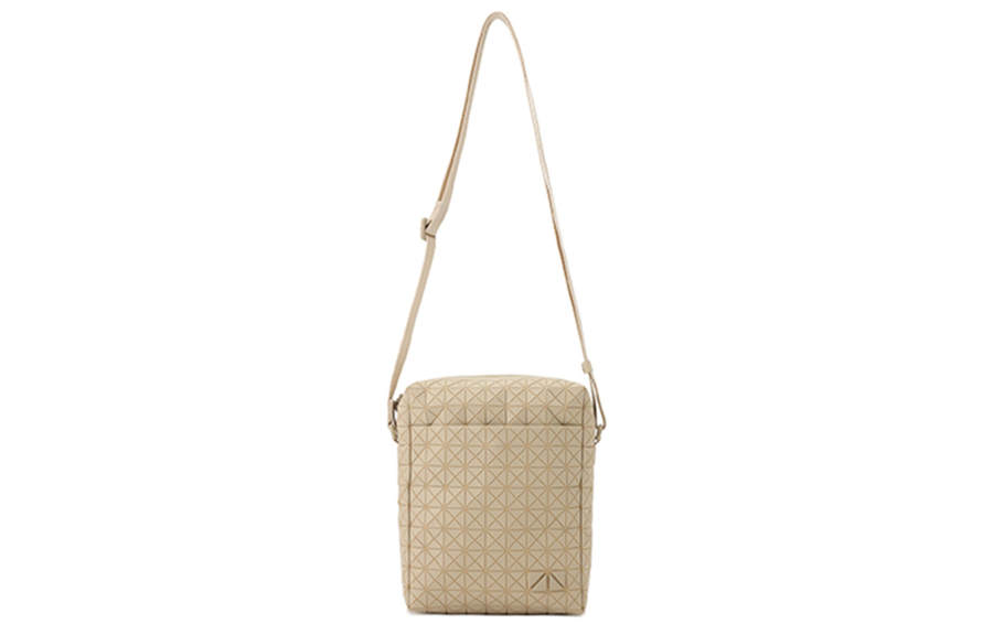 ISSEY MIYAKE Voyager Polyurethane Camera Bag, Shoulder Bag, Crossbody Bag Unisex Beige