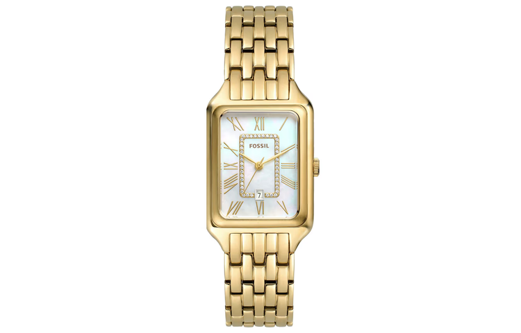 FOSSIL Wrist Watches Quartz Movement Stainless Steel Strap 26mm Mother of Pearl Color Watch Dial Women's Watch