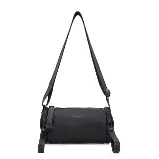 DOUBAOLU Synthetic Leather Shoulder Bag, Crossbody Bag Unisex Black