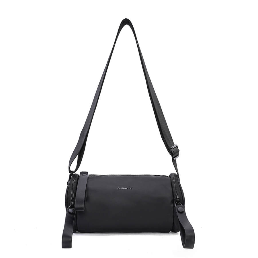 DOUBAOLU Synthetic Leather Shoulder Bag, Crossbody Bag Unisex Black