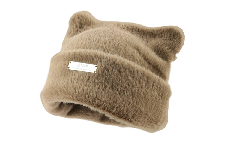 EQUIPMENT ELEGANT 100% Faux Rabbit Fur Beanies Women's