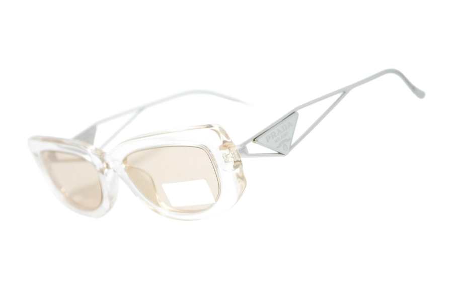 PRADA PRADA Acetate Cat Eye Sunglasses Women's Transparent