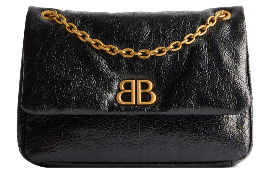 Balenciaga Fine Grained Cow Leather Handbag, Shoulder Bag Mini Women's Black
