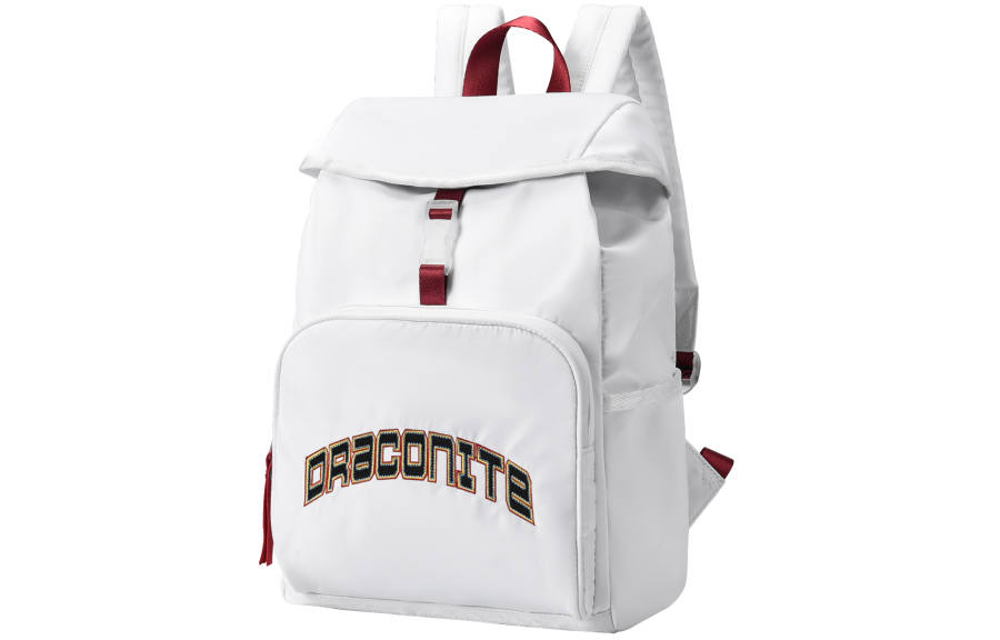 DRACONITE DRACONITE Polyester Backpack Regular Unisex White