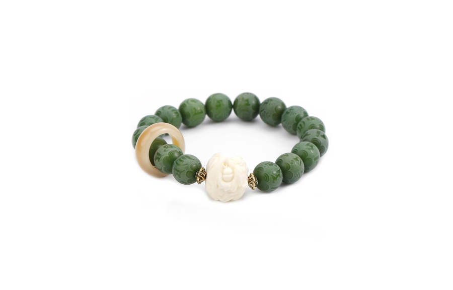 TANNA White Jade Bodhi Bracelets Unisex