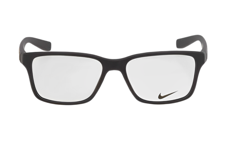Nike Nike Plastic Irregular Shape Eyeglass Frames Men's Black