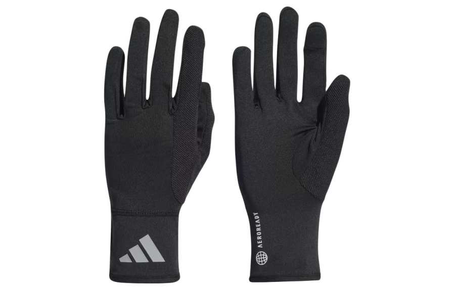 Adidas Adidas Recycled Polyester Jersey Sports Gloves Unisex Black