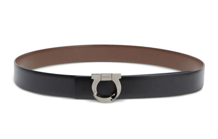 Ferragamo Ferragamo Gancini Reversible Leather Belt