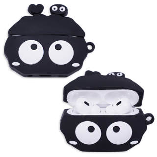 WANSI Compatibility With AirPods Pro 2, AirPods 1, Or AirPods 23 Silicone Small Black Coal Ball Headphone Cases
