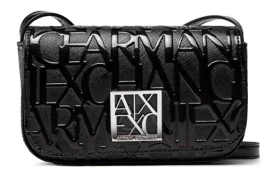 ARMANI EXCHANGE ARMANI EXCHANGEAE Leather Portable Crossbody Bag, Shoulder Bag Women's Black