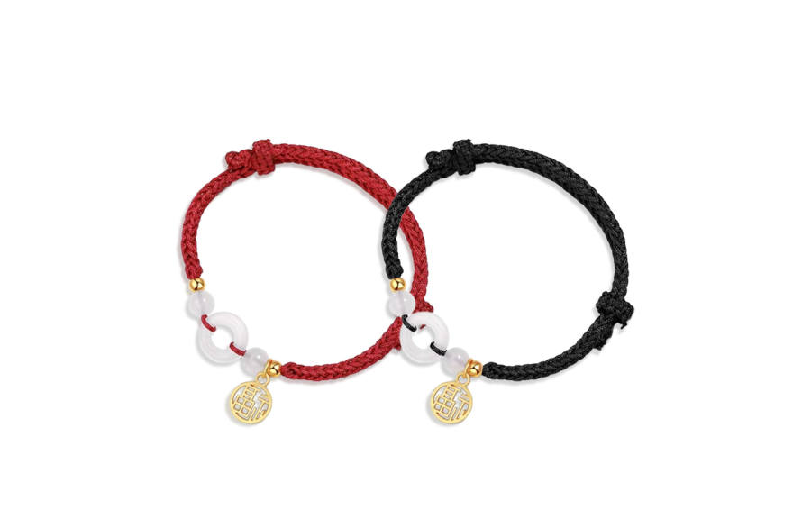 WANLIACC Alloy Resin Colored Glaze Fabric Bracelets Unisex