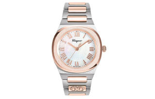 FERRAGAMO Wrist Watches Quartz Movement Stainless Steel Watchband 36 White Dial Women's Watch