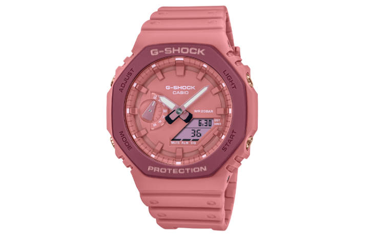 CASIO CASIO Unisex Liquid Crystal/Analog Dual Display Series Pink Watch