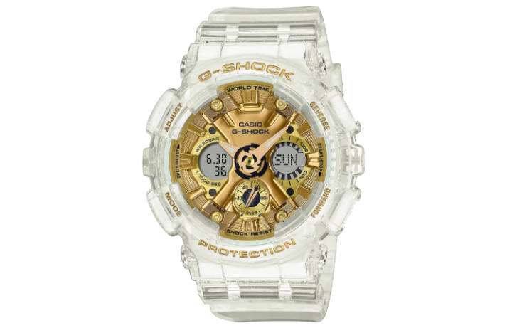 CASIO CASIO Women's Liquid Crystal/Analog Dual Display Series Gold Watch