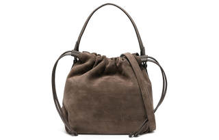 Brunello Cucinelli Suede Bucket Bag, Handbag, Shoulder Bag Women's Umber
