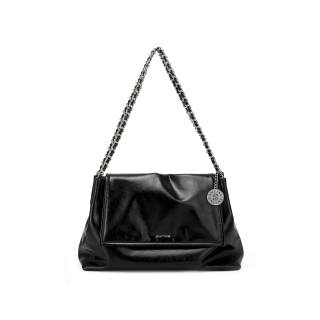 Simedin Cow Leather Shoulder Bag Unisex Ecru/Cool Silver/Charismatic Black/Caramel Brown