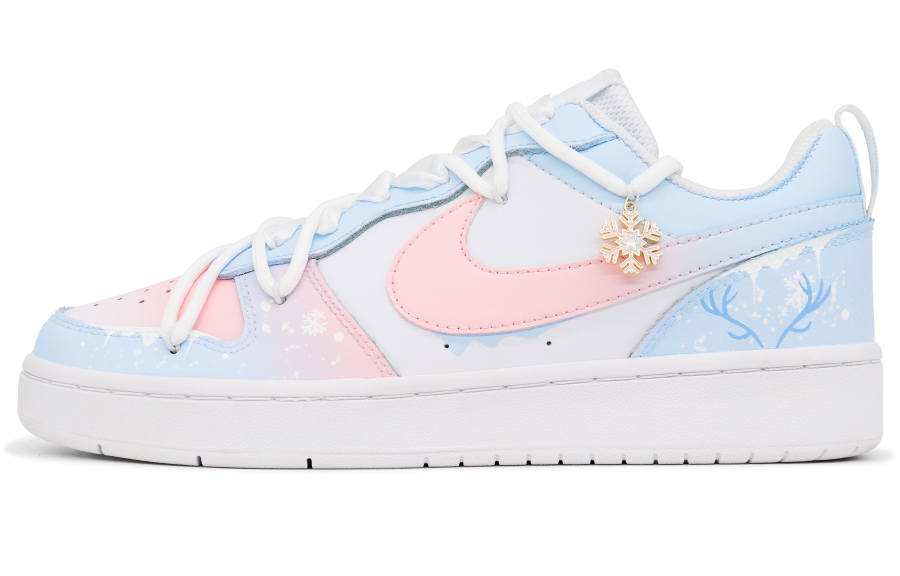 Nike Nike Court Borough Crazy Creation, Twilight Snow Longing, Frozen Slip Resistant Abrasion Resistant Low top