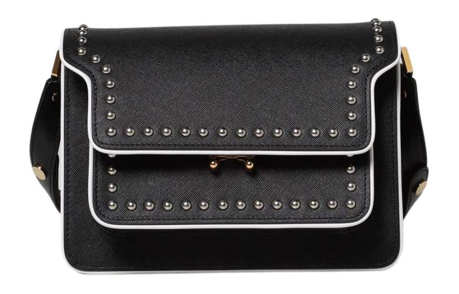MARNI Calfskin Handbag, Shoulder Bag Women's Black
