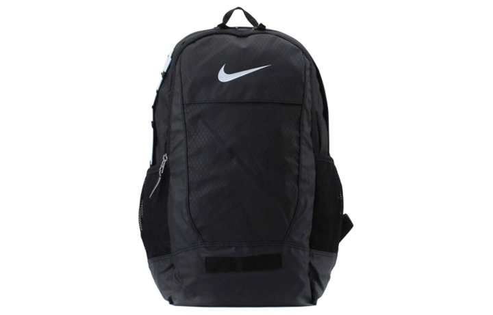 Nike Nike Zip Closure Polyester Backpack Regular Unisex Black & White