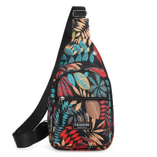 AINITU Oxford Sling Bag, Shoulder Bag, Crossbody Bag Small Unisex Red
