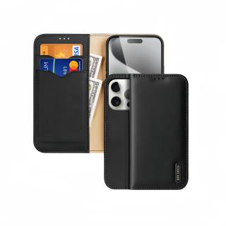 DUXDUCIS Card Holder, Double Impact Resistant Leather Pouch, Phone Case Compatibility Iphone 16