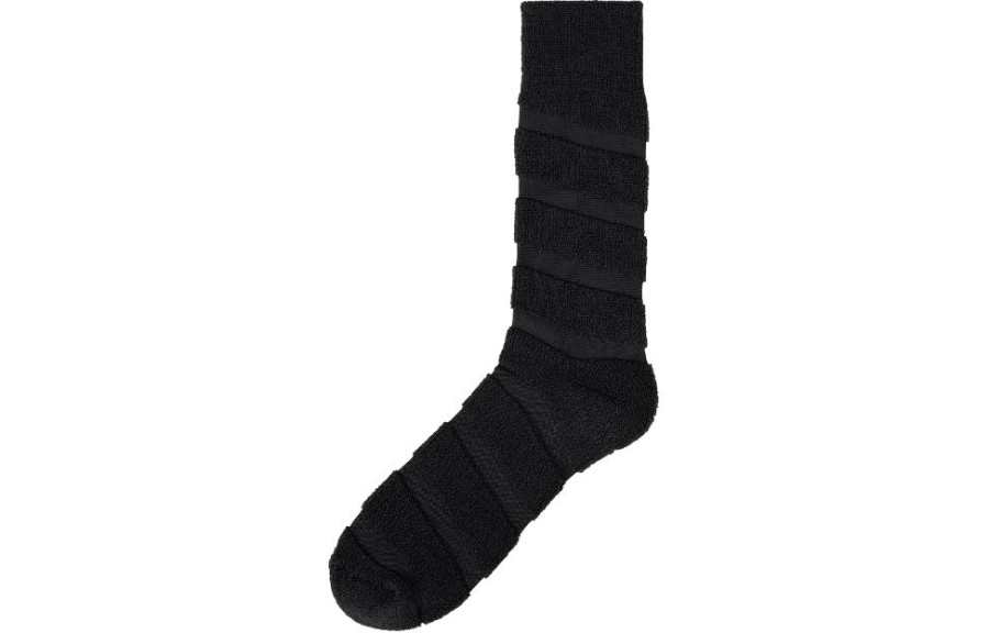 ISSEY MIYAKE Diagonal Pile Socks Crew Socks Men's 1 Pack Black