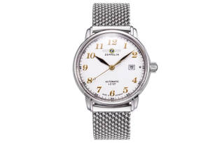 ZEPPELIN Automatic Mechanical Movement 50m Waterproof Men's Watches Watch White Dial Stainless Steel Case
