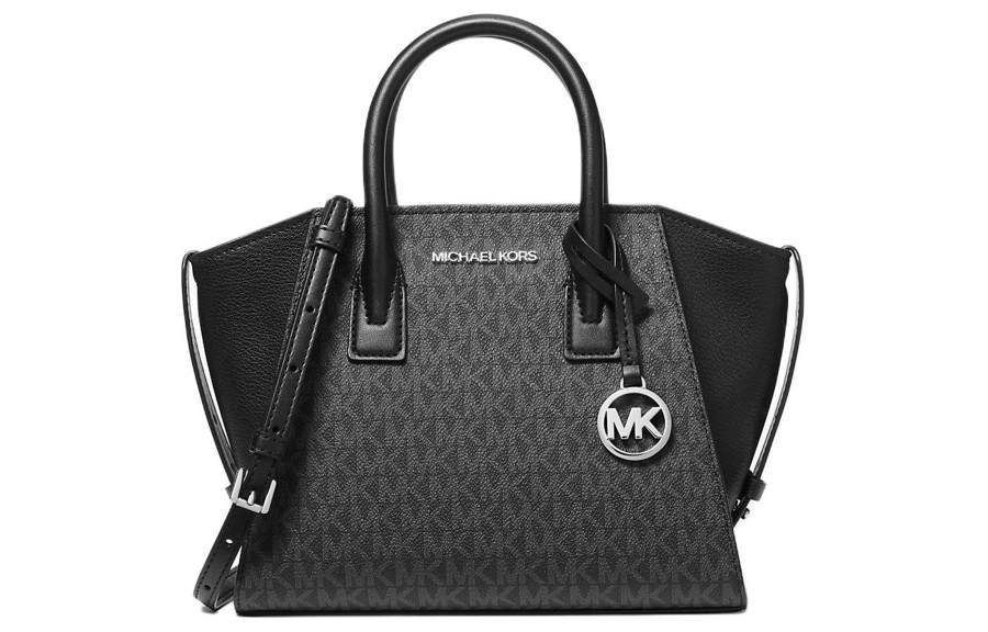 MICHAEL KORS Coated Canvas With Materials Handbag, Shoulder Bag, Crossbody Bag Small Women's Black