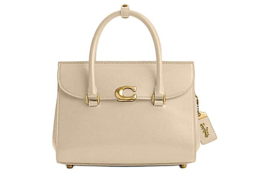 COACH Broome Calfskin Briefcase, Handbag Medium Women's Ivory