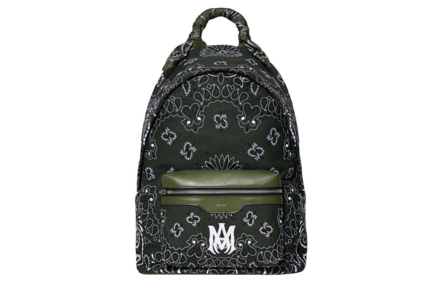 AMIRI Canvas Backpack Men's Olive Green