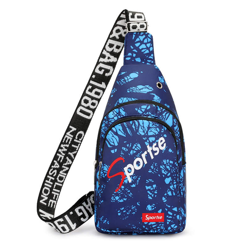 AINITU Oxford Waterdrop Shaped Bag Sling Bag Large Unisex Blue/Red/Green/Gray
