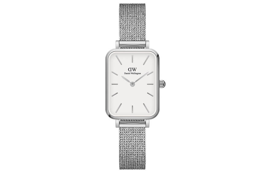 DW/DanielWellington Daniel Wellington QUADRODW Wrist Watches Quartz Movement White Dial Women's Watch DW Watch Women's Premium Ribbon Box