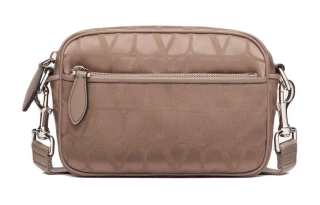 Valentino Calfskin Detail Crossbody Bag, Shoulder Bag Men's Terracotta