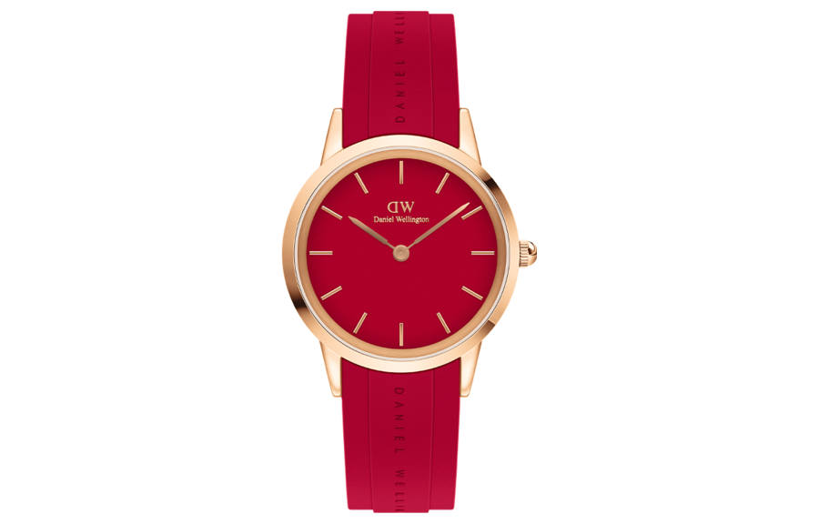 DW/DanielWellington Daniel Wellington ICONIC Collection Wrist Watches Quartz Movement 32mm Red Watch Dial Women's Watch