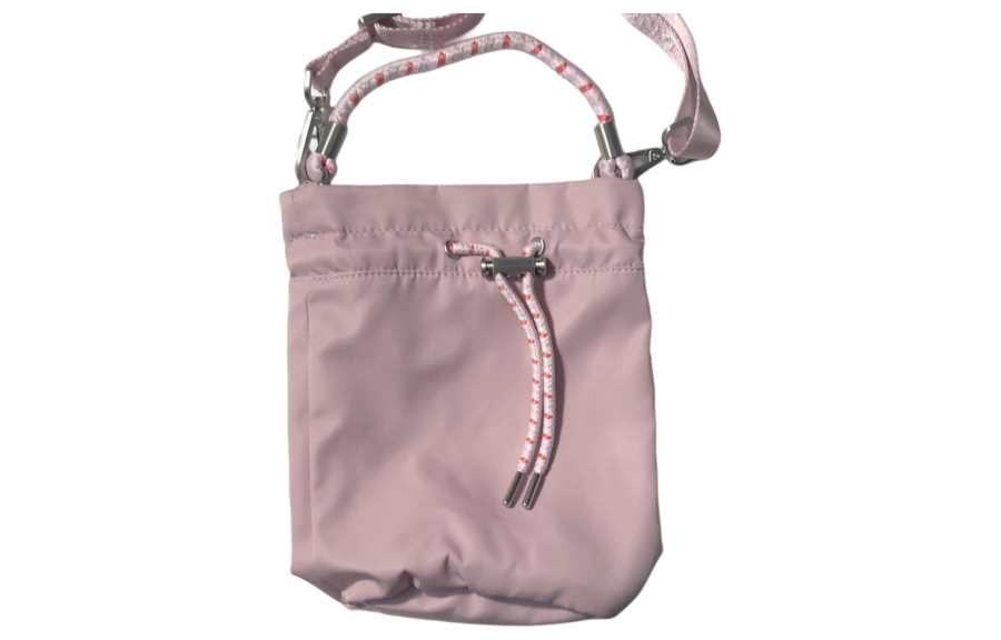 Converse Satin Bucket Bag, Portable Crossbody Bag, Shoulder Bag Mini Unisex Pink Purple